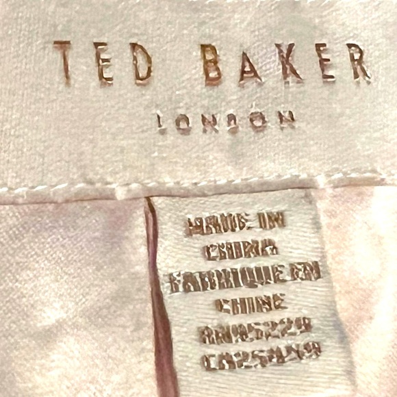 Ted Baker Emalise Pink V-neck Embroidered Skater Dress TB Size 2 - Picture 9 of 14